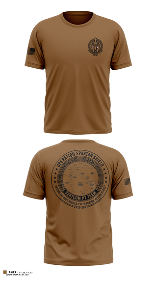 Old School Cotton Feel Shirt, CENTCOM PT TEAM, Army, Teamtime, Team time, sublimation, custom sports apparel, team uniforms, spirit wear, spiritwear, sports uniforms, custom shirts, team store, custom team store, fundraiser sports, apparel fundraiser