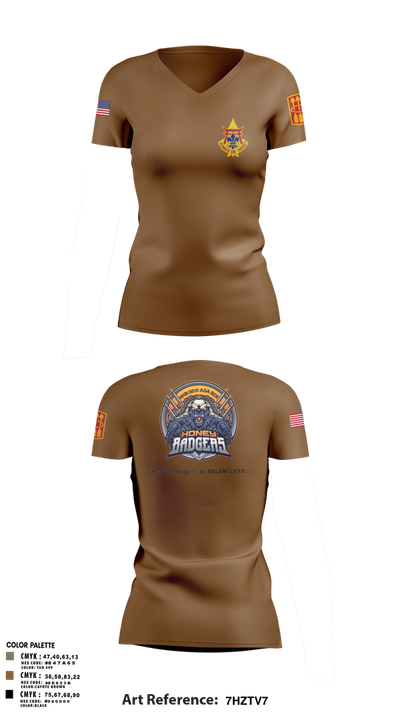 HHB_30X 8927960 Women's Short Sleeve V-neck Shirt - 2