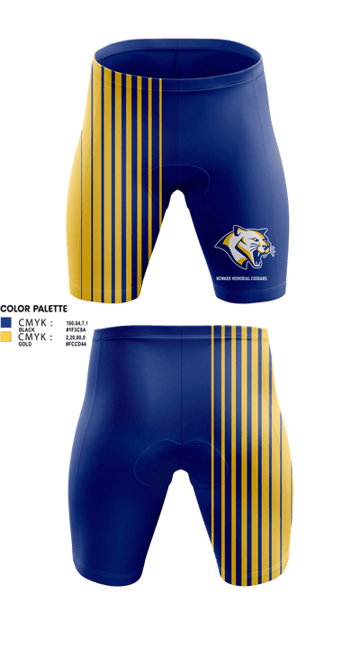 Newark Memorial Cougars 24679199 Men's Compression Shorts - 2
