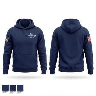 Hoodie, Peru Police Dept, Police, Teamtime, Team time, sublimation, custom sports apparel, team uniforms, spirit wear, spiritwear, sports uniforms, custom shirts, team store, custom team store, fundraiser sports, apparel fundraiser