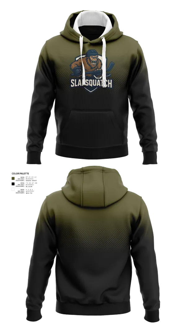 Hoodie, Slapsquatch, Ice Hockey, Teamtime, Team time, sublimation, custom sports apparel, team uniforms, spirit wear, spiritwear, sports uniforms, custom shirts, team store, custom team store, fundraiser sports, apparel fundraiser