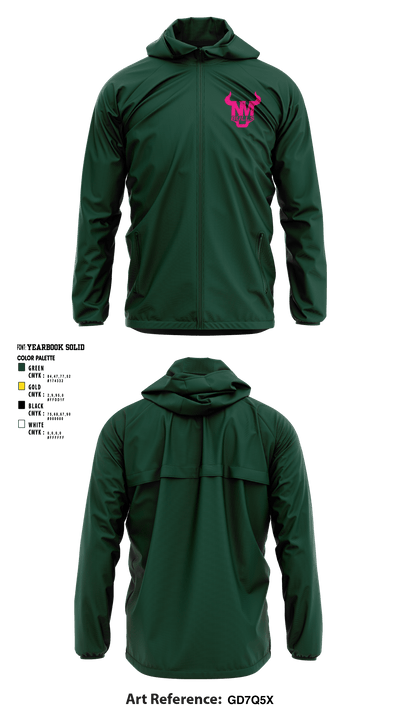 New Milford Bulls Football And Cheerleading 19489077 Windbreaker - 22
