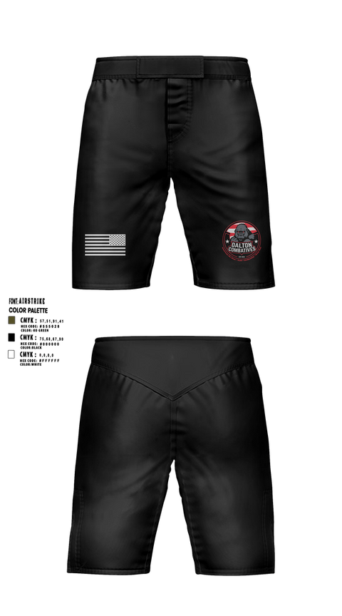 Fight Shorts, DALTON COMBATIVES, , Teamtime, Team time, sublimation, custom sports apparel, team uniforms, spirit wear, spiritwear, sports uniforms, custom shirts, team store, custom team store, fundraiser sports, apparel fundraiser
