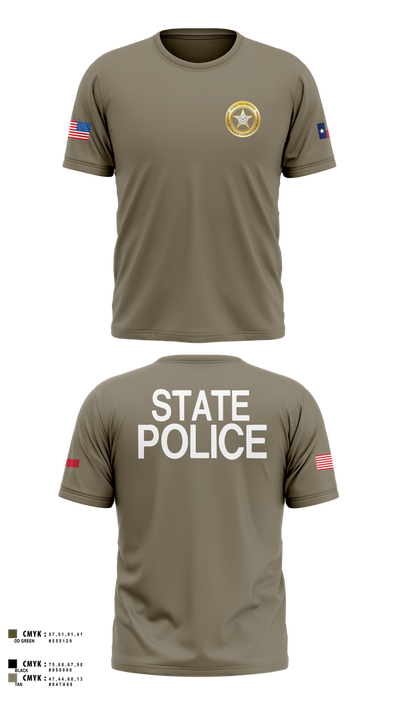 Texas Alcoholic Beverage Commission 30921681 Old School Cotton Feel Shirt - 102