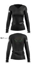 E. Co 1/25 Women's Long Sleeve V-neck Shirt - 7