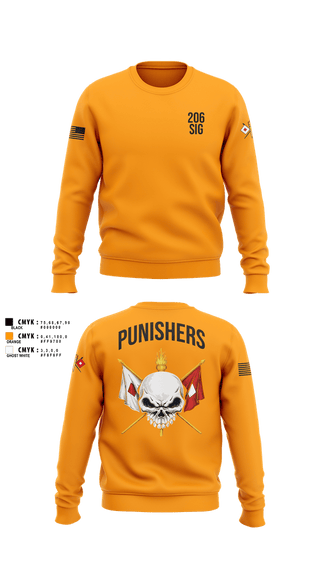Crew Neck Sweatshirt, 206th Signal Company, Army, Teamtime, Team time, sublimation, custom sports apparel, team uniforms, spirit wear, spiritwear, sports uniforms, custom shirts, team store, custom team store, fundraiser sports, apparel fundraiser