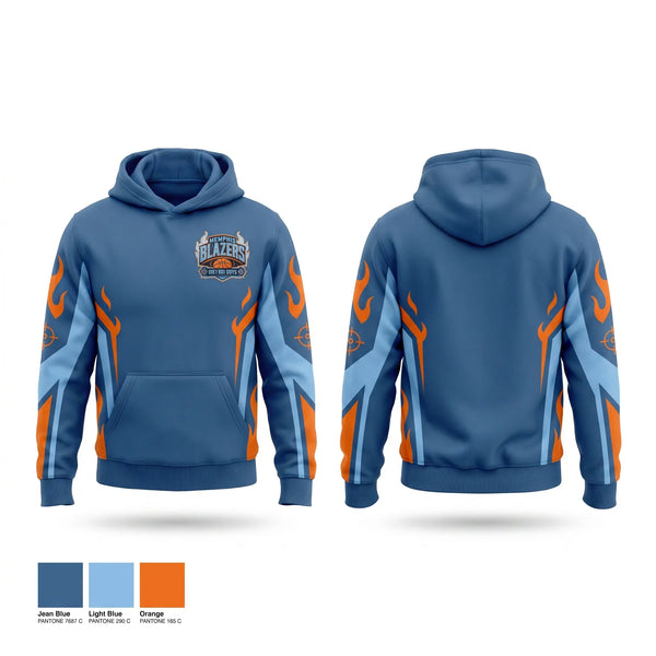 Hoodie, Memphis Blazers, Men's Basketball, Teamtime, Team time, sublimation, custom sports apparel, team uniforms, spirit wear, spiritwear, sports uniforms, custom shirts, team store, custom team store, fundraiser sports, apparel fundraiser
