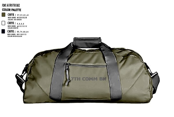 Duffle Bag, 7th COMM BN, , Teamtime, Team time, sublimation, custom sports apparel, team uniforms, spirit wear, spiritwear, sports uniforms, custom shirts, team store, custom team store, fundraiser sports, apparel fundraiser