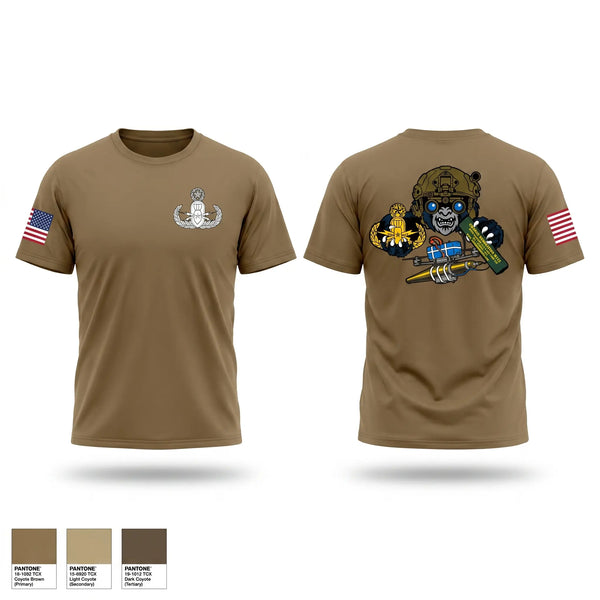 Old School Cotton Feel Shirt, 1PLT 754th OD CO (EOD), Army, Teamtime, Team time, sublimation, custom sports apparel, team uniforms, spirit wear, spiritwear, sports uniforms, custom shirts, team store, custom team store, fundraiser sports, apparel fundraiser