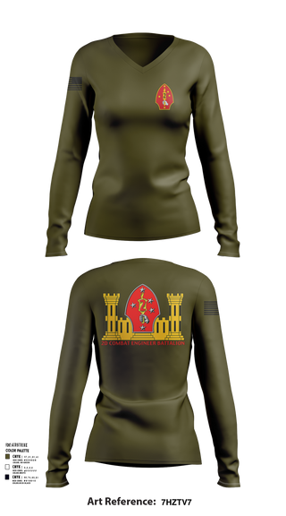 Womens Long Sleeve Vneck Shirt, 2nd CEB, , Teamtime, Team time, sublimation, custom sports apparel, team uniforms, spirit wear, spiritwear, sports uniforms, custom shirts, team store, custom team store, fundraiser sports, apparel fundraiser