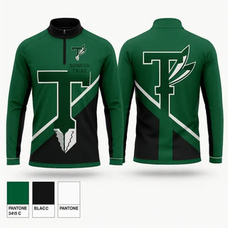 Quarter Zip Jacket, SOWEGA TRIBE, Softball, Teamtime, Team time, sublimation, custom sports apparel, team uniforms, spirit wear, spiritwear, sports uniforms, custom shirts, team store, custom team store, fundraiser sports, apparel fundraiser