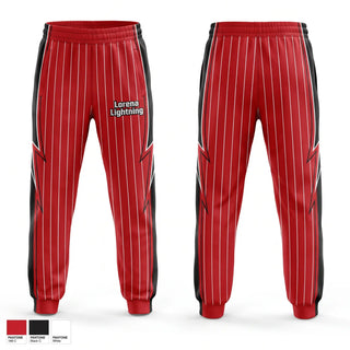 Sweatpants, Lorena Lightning, Baseball, Teamtime, Team time, sublimation, custom sports apparel, team uniforms, spirit wear, spiritwear, sports uniforms, custom shirts, team store, custom team store, fundraiser sports, apparel fundraiser