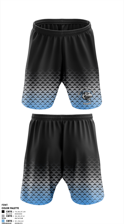 East Chapel Hill High School Swimming Athletic Shorts With Pockets - 3