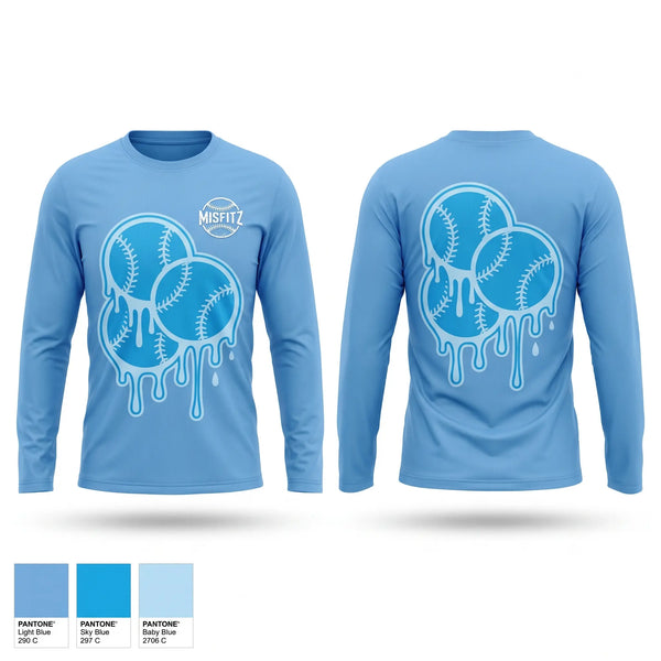 Long Sleeve Performance Shirt, MISFITZ, Softball, Teamtime, Team time, sublimation, custom sports apparel, team uniforms, spirit wear, spiritwear, sports uniforms, custom shirts, team store, custom team store, fundraiser sports, apparel fundraiser