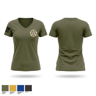 Womens Short Sleeve Vneck Shirt, Cullman County Animal Control, Police, Teamtime, Team time, sublimation, custom sports apparel, team uniforms, spirit wear, spiritwear, sports uniforms, custom shirts, team store, custom team store, fundraiser sports, apparel fundraiser