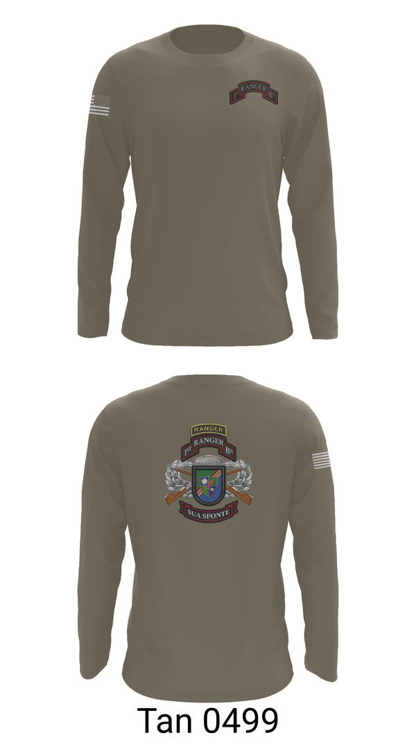 Long Sleeve Performance Shirt, 1/75 Ranger Battalion, Army, Teamtime, Team time, sublimation, custom sports apparel, team uniforms, spirit wear, spiritwear, sports uniforms, custom shirts, team store, custom team store, fundraiser sports, apparel fundraiser