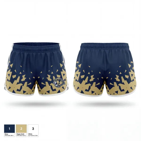 Womens Shorts, Loganville Christian Lady Lions, Women's Basketball, Teamtime, Team time, sublimation, custom sports apparel, team uniforms, spirit wear, spiritwear, sports uniforms, custom shirts, team store, custom team store, fundraiser sports, apparel fundraiser