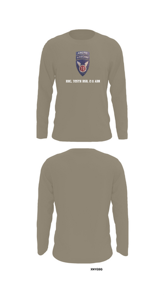 Long Sleeve Performance Shirt, HHC, 725th BSB, 2/11 ABN, , Teamtime, Team time, sublimation, custom sports apparel, team uniforms, spirit wear, spiritwear, sports uniforms, custom shirts, team store, custom team store, fundraiser sports, apparel fundraiser