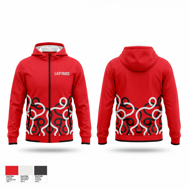 Windbreaker, LADYBUGS, Softball, Teamtime, Team time, sublimation, custom sports apparel, team uniforms, spirit wear, spiritwear, sports uniforms, custom shirts, team store, custom team store, fundraiser sports, apparel fundraiser