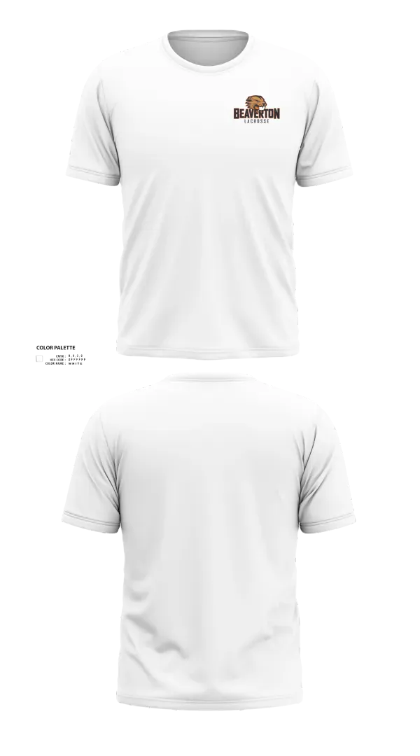 Beaverton Boys Lacrosse 8252895 Short Sleeve Performance Shirt - 21