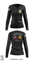 Portales Police Department 48536182 Women's Long Sleeve V-neck Shirt - 1