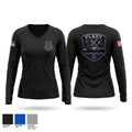 Fleet Women's Long Sleeve V-neck Shirt - 1