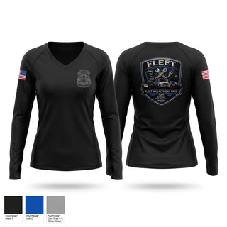 Womens Long Sleeve Vneck Shirt, Fleet, Police, Teamtime, Team time, sublimation, custom sports apparel, team uniforms, spirit wear, spiritwear, sports uniforms, custom shirts, team store, custom team store, fundraiser sports, apparel fundraiser