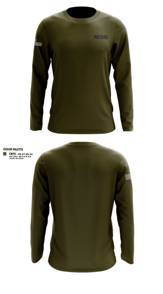 Long Sleeve Performance Shirt, Patrol, Police, Teamtime, Team time, sublimation, custom sports apparel, team uniforms, spirit wear, spiritwear, sports uniforms, custom shirts, team store, custom team store, fundraiser sports, apparel fundraiser
