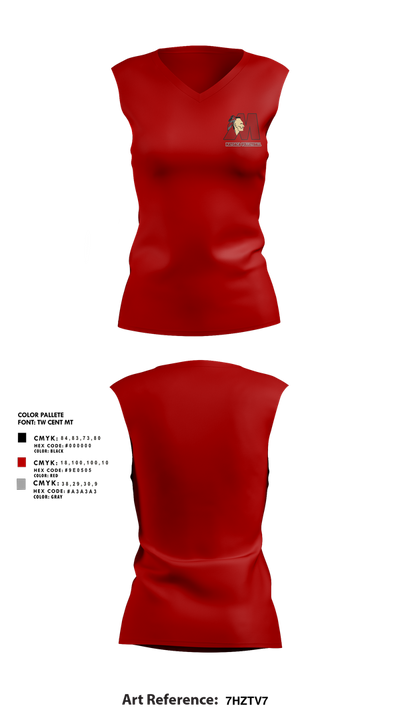 Matoaca High School Volleyball 72372145 Sleeveless Performance Shirt - 3