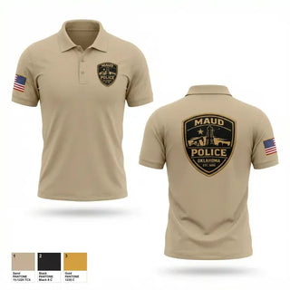 Short Sleeve Performance Polo, Maud Police, Police, Teamtime, Team time, sublimation, custom sports apparel, team uniforms, spirit wear, spiritwear, sports uniforms, custom shirts, team store, custom team store, fundraiser sports, apparel fundraiser