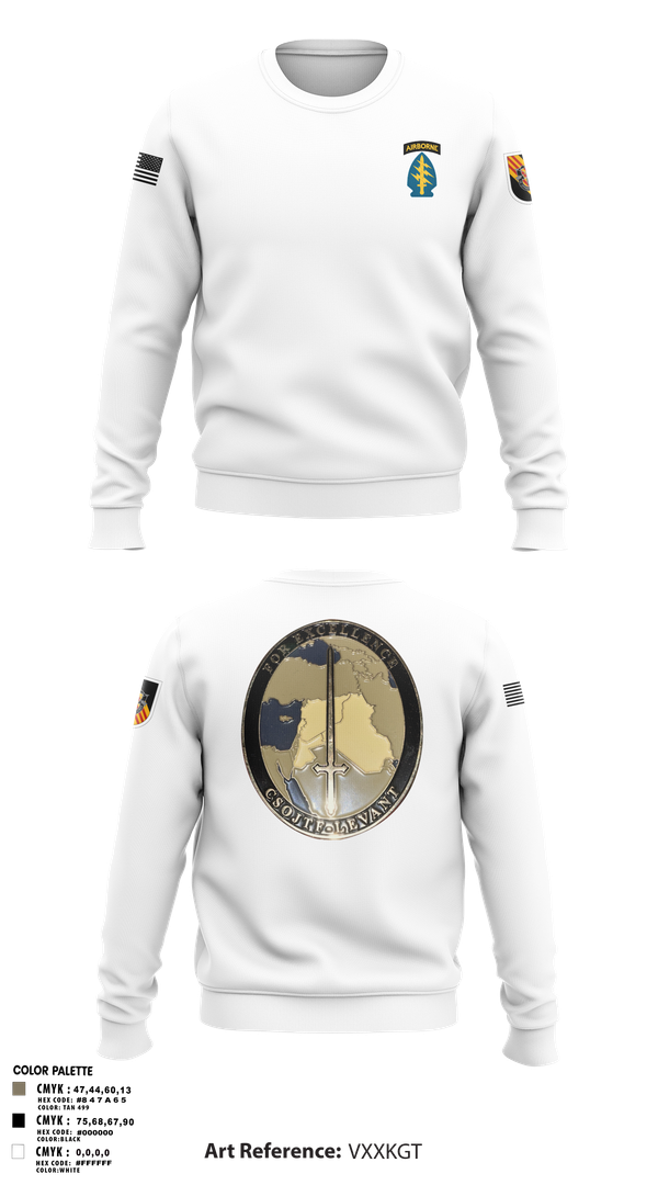 Crew Neck Sweatshirt, 5th Special Forces Group, , Teamtime, Team time, sublimation, custom sports apparel, team uniforms, spirit wear, spiritwear, sports uniforms, custom shirts, team store, custom team store, fundraiser sports, apparel fundraiser
