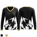 Buffalo Bison Women's Long Sleeve V-neck Shirt - 1