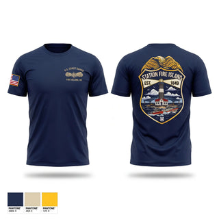 Short Sleeve Performance Shirt, Station Fire island NY, Coast Guard, Teamtime, Team time, sublimation, custom sports apparel, team uniforms, spirit wear, spiritwear, sports uniforms, custom shirts, team store, custom team store, fundraiser sports, apparel fundraiser