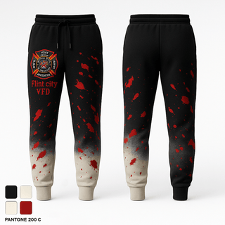 Sweatpants, Flint city VFD, Fire Department, Teamtime, Team time, sublimation, custom sports apparel, team uniforms, spirit wear, spiritwear, sports uniforms, custom shirts, team store, custom team store, fundraiser sports, apparel fundraiser