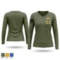 CSSRT 83582824 Women's Long Sleeve V-neck Shirt - 1