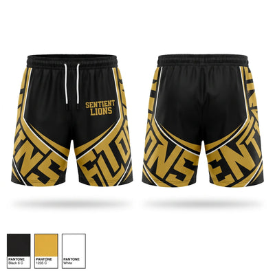 Sentient lions Athletic Shorts With Pockets - 1