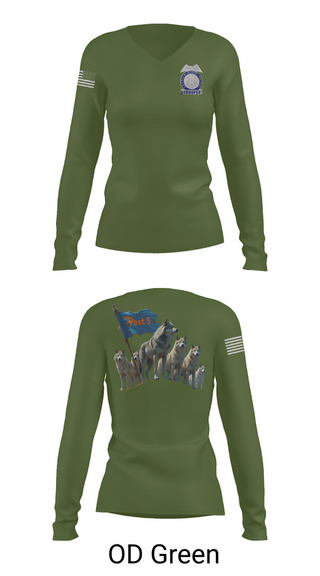 Womens Long Sleeve Vneck Shirt, GSP POST 5 DALTON, Police, Teamtime, Team time, sublimation, custom sports apparel, team uniforms, spirit wear, spiritwear, sports uniforms, custom shirts, team store, custom team store, fundraiser sports, apparel fundraiser