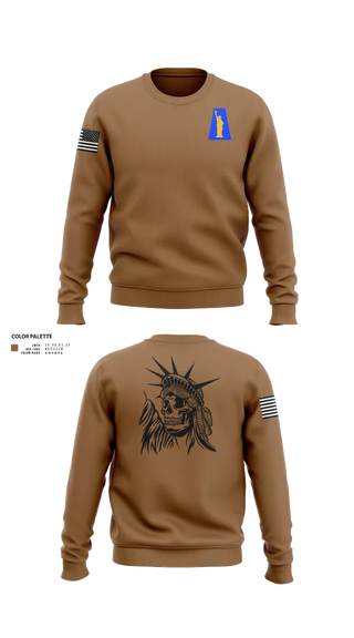 Crew Neck Sweatshirt, 1019th Quartermaster Company, , Teamtime, Team time, sublimation, custom sports apparel, team uniforms, spirit wear, spiritwear, sports uniforms, custom shirts, team store, custom team store, fundraiser sports, apparel fundraiser