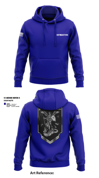 Hoodie, 1-222 Aviaition Regiment, Army, Teamtime, Team time, sublimation, custom sports apparel, team uniforms, spirit wear, spiritwear, sports uniforms, custom shirts, team store, custom team store, fundraiser sports, apparel fundraiser