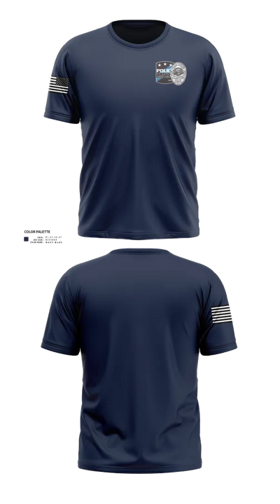 Clayton Police K9 Unit 37003259 Old School Cotton Feel Shirt - 22