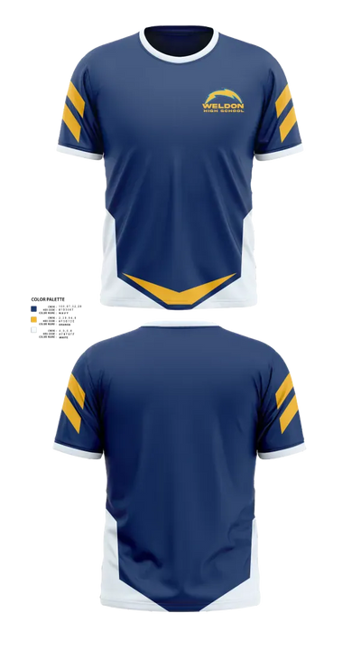 Weldon High School Baseball 14561048 Short Sleeve Performance Shirt - 1