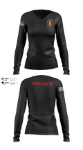 Douglass Township Police Department 8004628 Women's Long Sleeve V-neck Shirt - 3