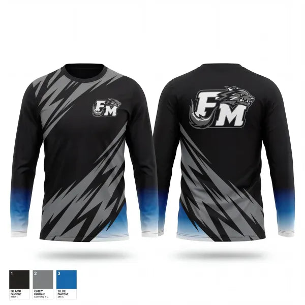 Long Sleeve Performance Shirt, Feagin Mill Wolves, , Teamtime, Team time, sublimation, custom sports apparel, team uniforms, spirit wear, spiritwear, sports uniforms, custom shirts, team store, custom team store, fundraiser sports, apparel fundraiser
