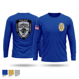 Long Sleeve Performance Shirt, Selma Police Departmenr, Police, Teamtime, Team time, sublimation, custom sports apparel, team uniforms, spirit wear, spiritwear, sports uniforms, custom shirts, team store, custom team store, fundraiser sports, apparel fundraiser