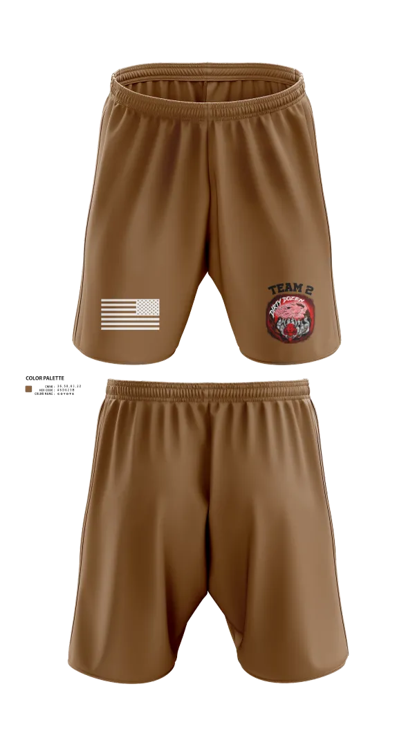 Athletic Shorts With Pockets, Dirty Dozen, , Teamtime, Team time, sublimation, custom sports apparel, team uniforms, spirit wear, spiritwear, sports uniforms, custom shirts, team store, custom team store, fundraiser sports, apparel fundraiser