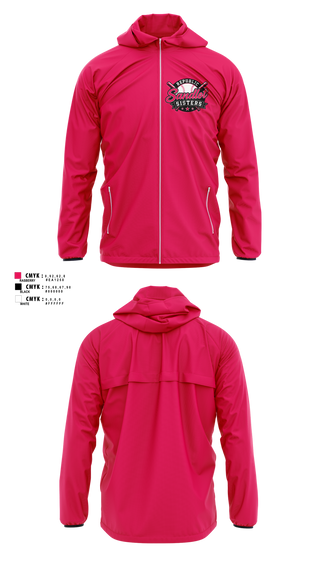Windbreaker, Republic Sandlot Sisters, Softball, Teamtime, Team time, sublimation, custom sports apparel, team uniforms, spirit wear, spiritwear, sports uniforms, custom shirts, team store, custom team store, fundraiser sports, apparel fundraiser