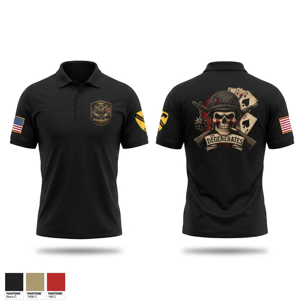 Short Sleeve Performance Polo, 120th QM Company, Army, Teamtime, Team time, sublimation, custom sports apparel, team uniforms, spirit wear, spiritwear, sports uniforms, custom shirts, team store, custom team store, fundraiser sports, apparel fundraiser