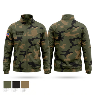 Windbreaker, Renegade Rangers, Army, Teamtime, Team time, sublimation, custom sports apparel, team uniforms, spirit wear, spiritwear, sports uniforms, custom shirts, team store, custom team store, fundraiser sports, apparel fundraiser