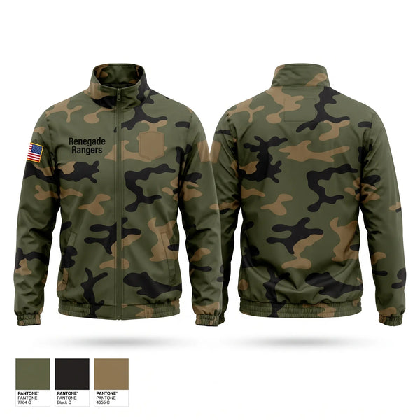 Windbreaker, Renegade Rangers, Army, Teamtime, Team time, sublimation, custom sports apparel, team uniforms, spirit wear, spiritwear, sports uniforms, custom shirts, team store, custom team store, fundraiser sports, apparel fundraiser
