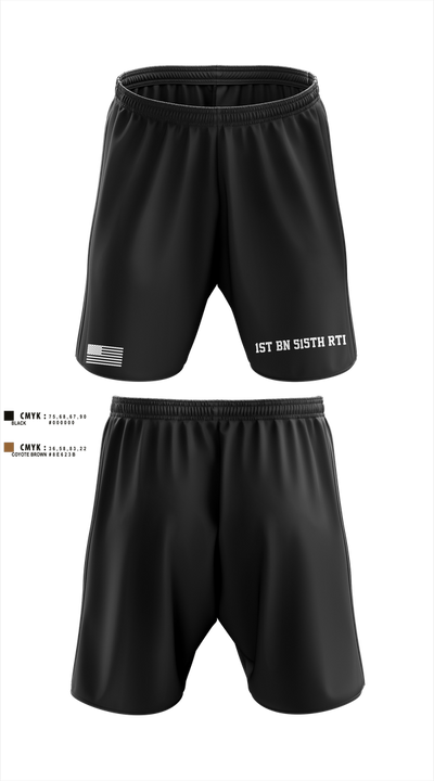 1st BN 515th RTI 17257625 Athletic Shorts With Pockets - 2